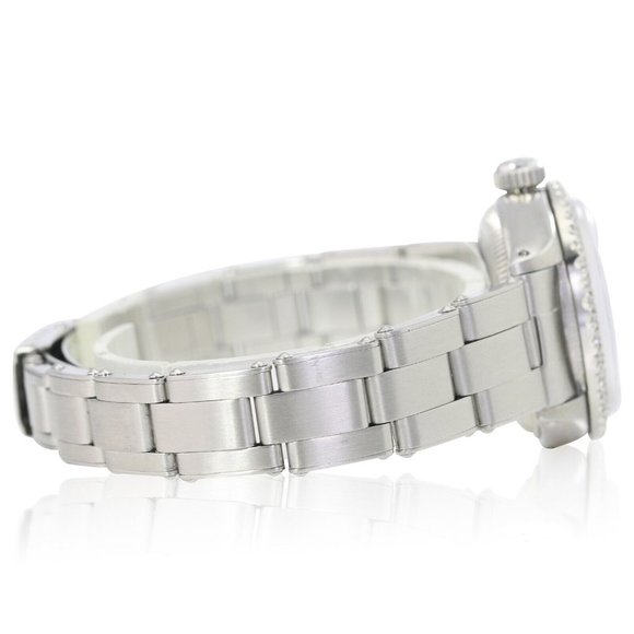 ROLEX DATEJUST LADIES SILVER DIAL 1.15 CTW DIAMOND STEEL OYSTER WATCH 26MM 69174 - Picture 5 of 6